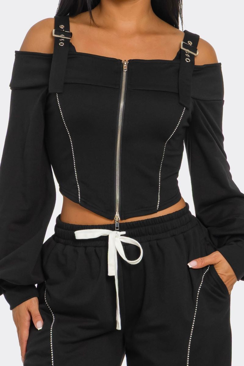 Silent Stunt Pants Set-Black