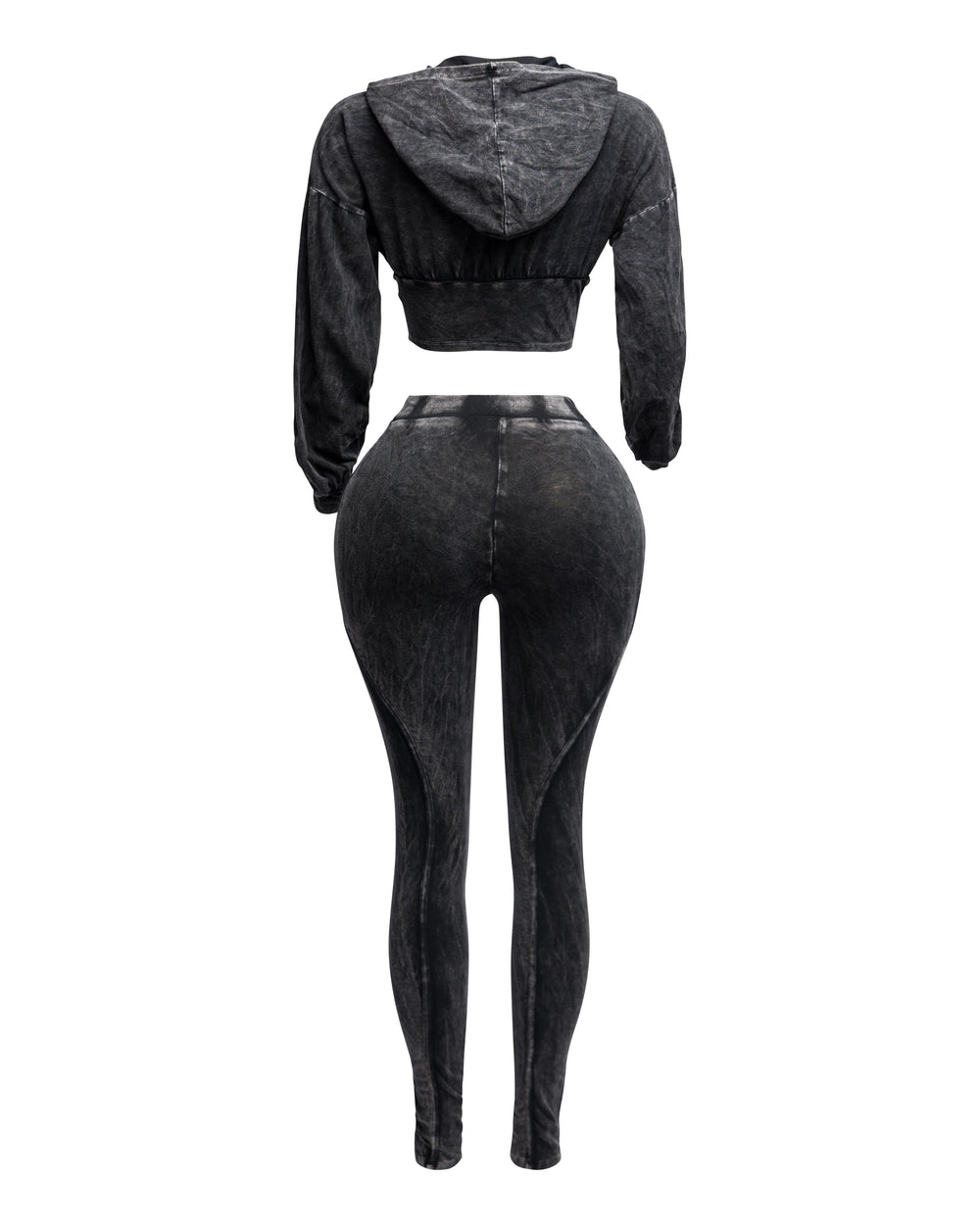 Limited Edition Hooded Legging Set-Charcoal