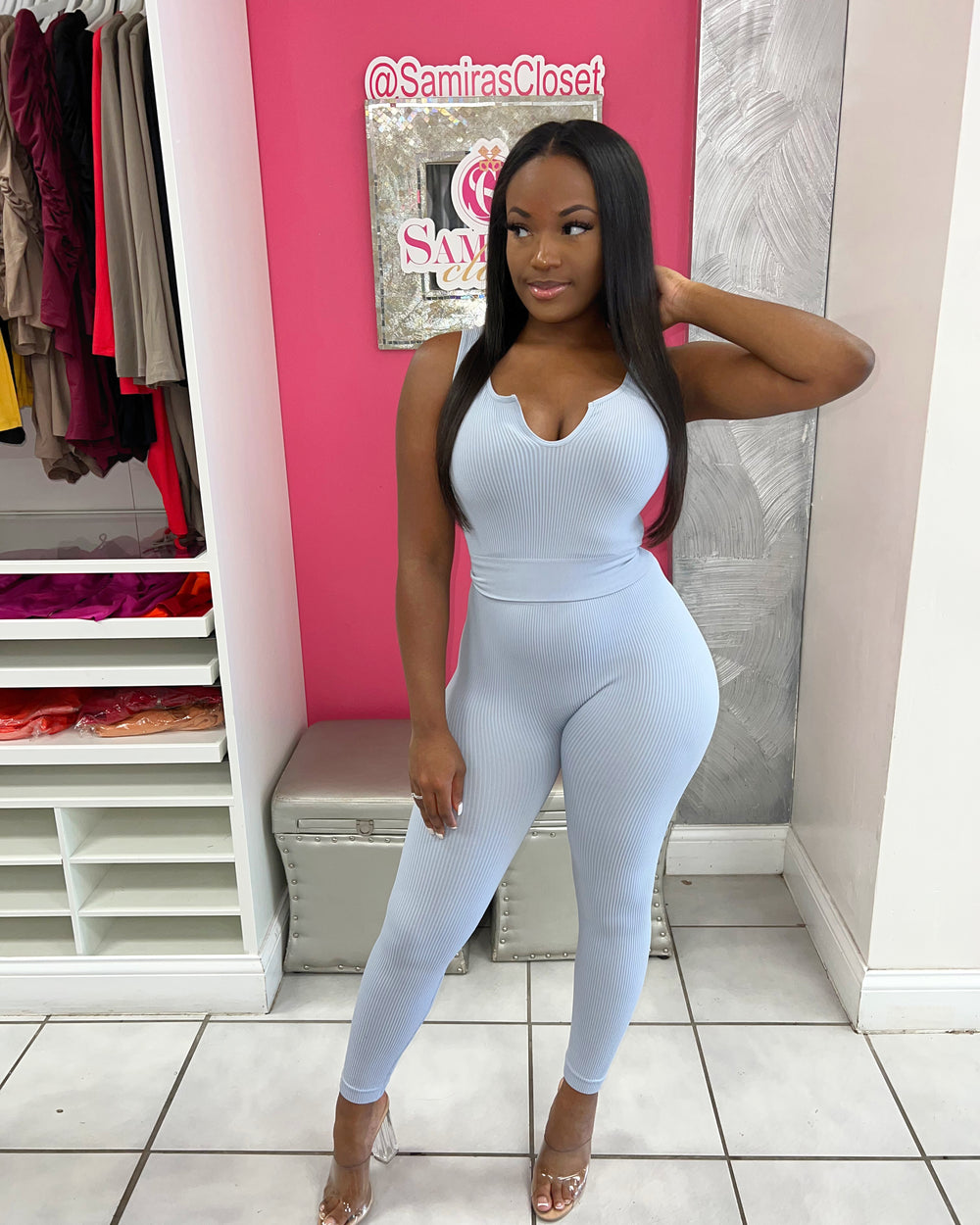 Effortless Legging Set-Gray