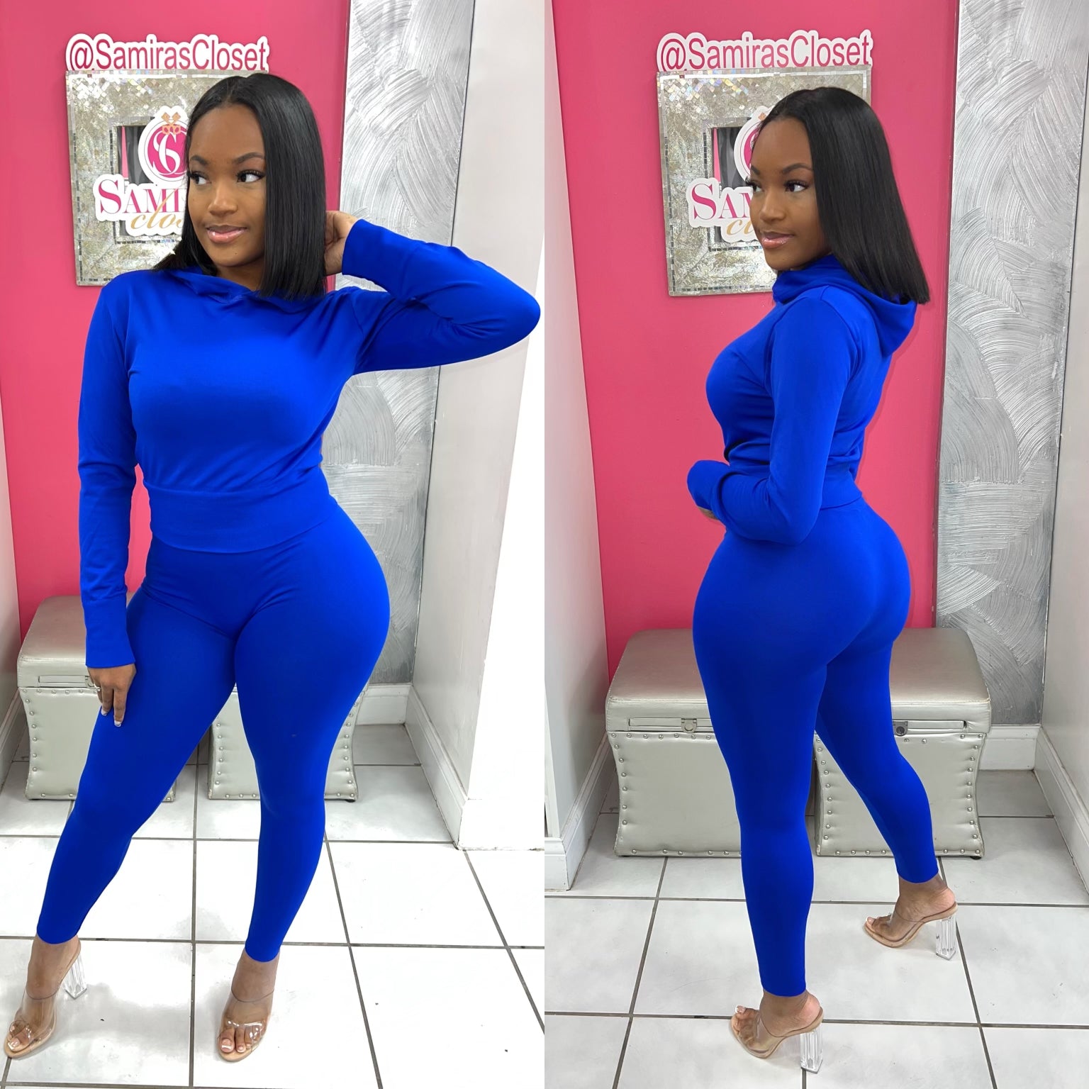 Casually Cute Hoodie Set Royal Samira s Closet