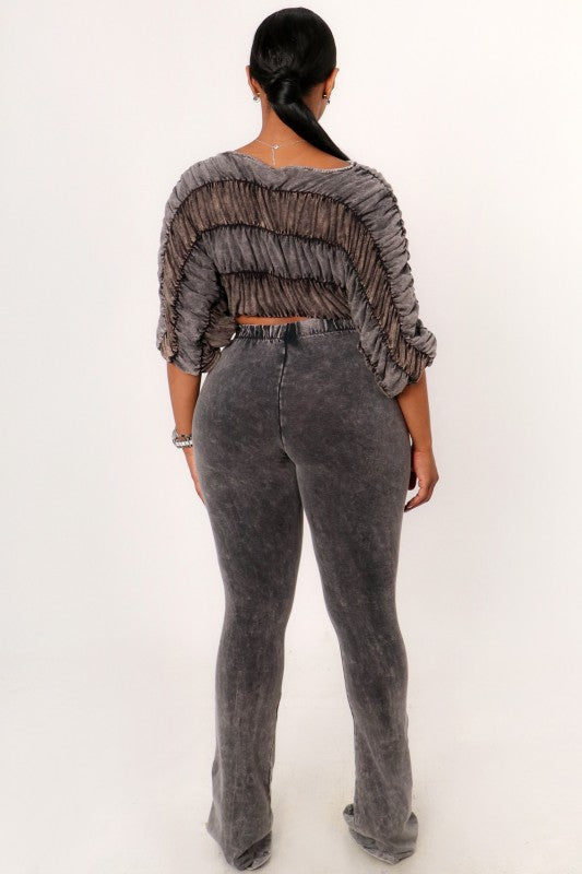 Crush Hour Pants Set-Black