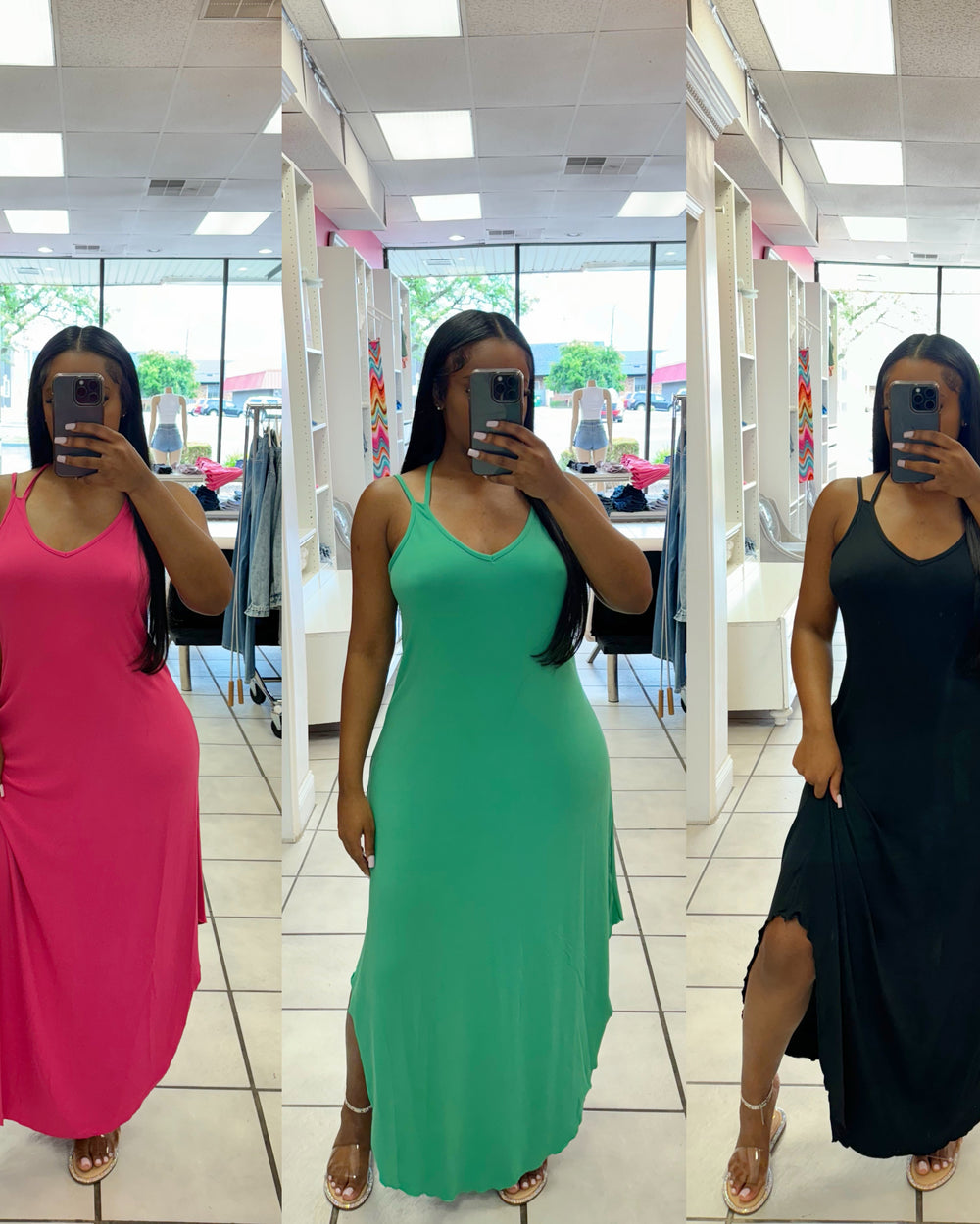 Jasmine Cami Dress-Black