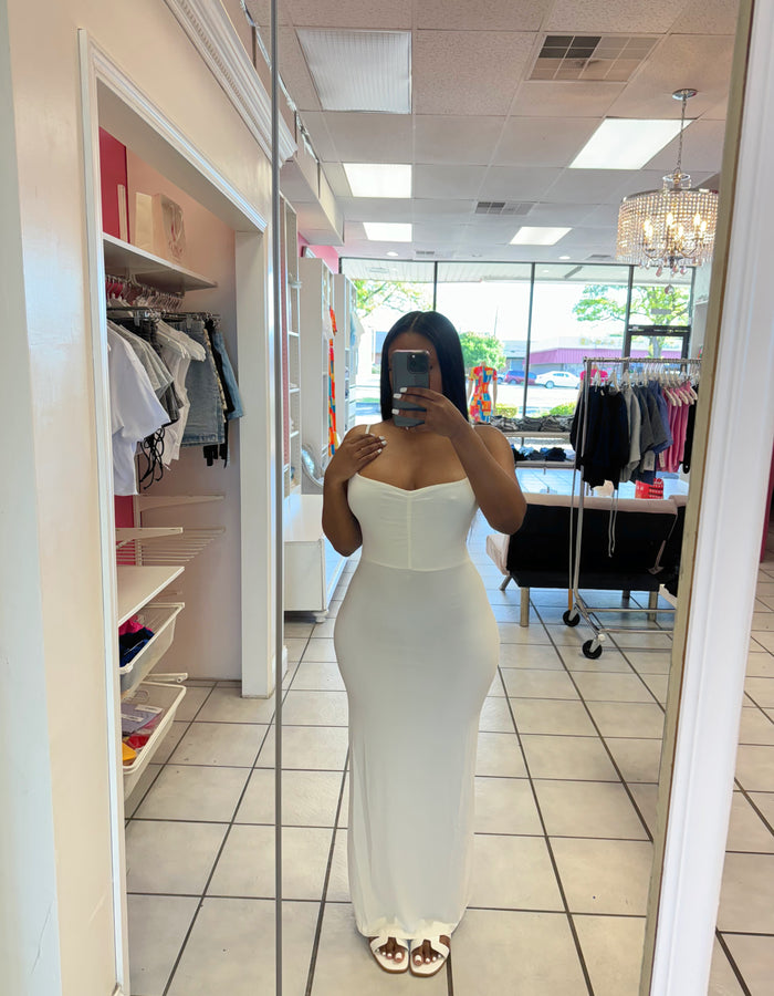 Lola Maxi Dress-White