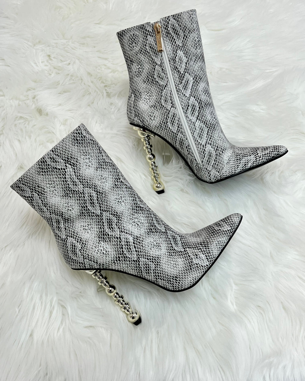 Shelly Snake Print Bootie