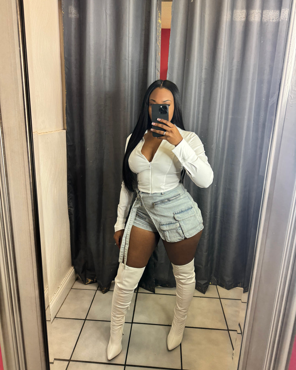 Tease Zip Up Top
