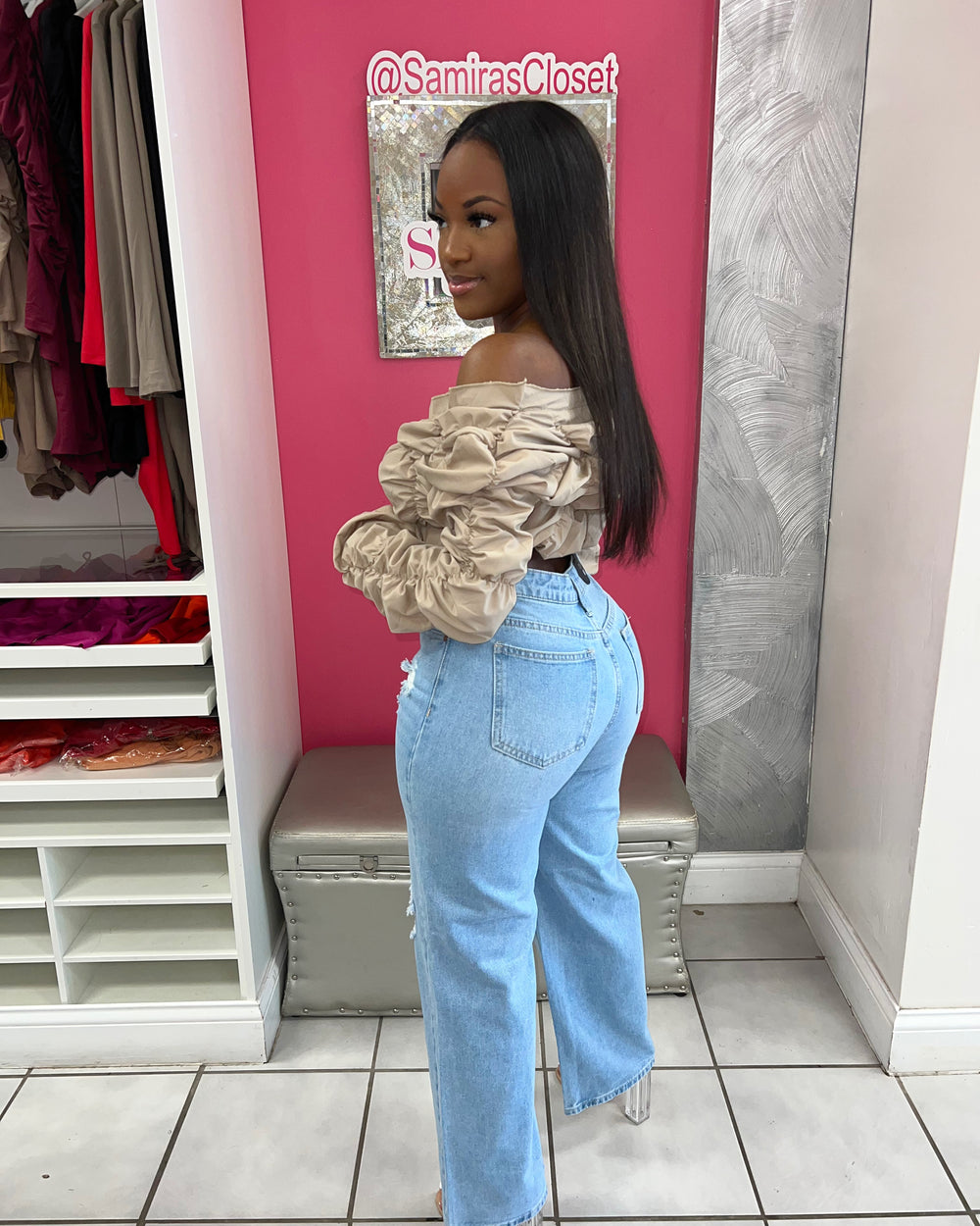 Diva Wide Leg Denim-Light Blue Wash