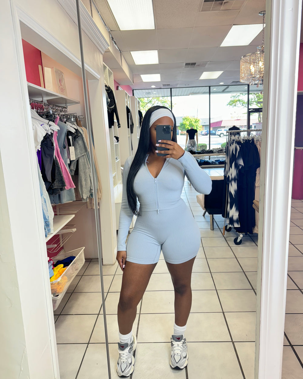 Track Star Biker Set-Grey