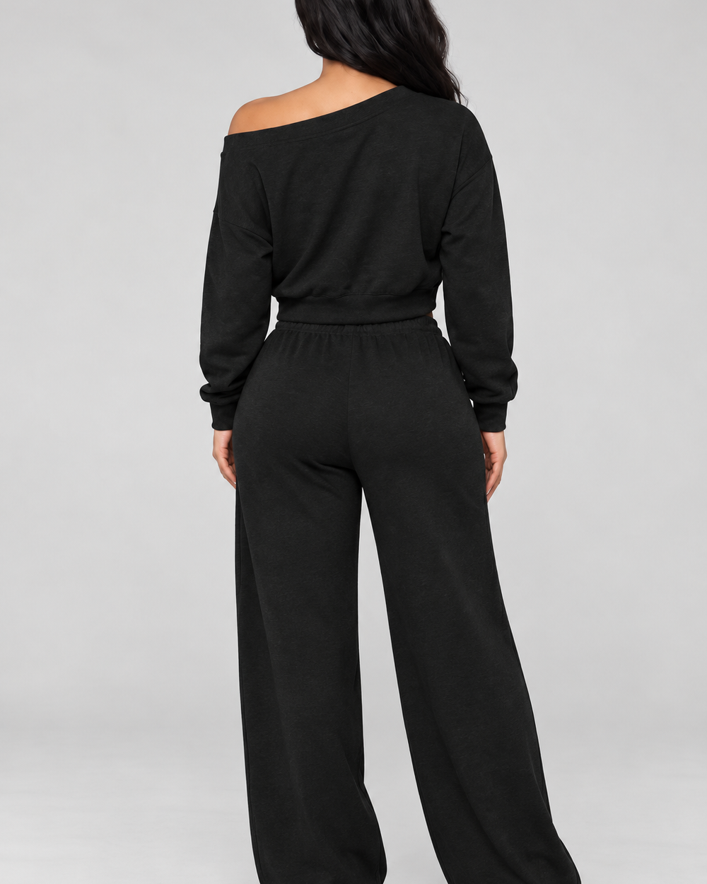 Slouch & Chic Lounge Set-Black