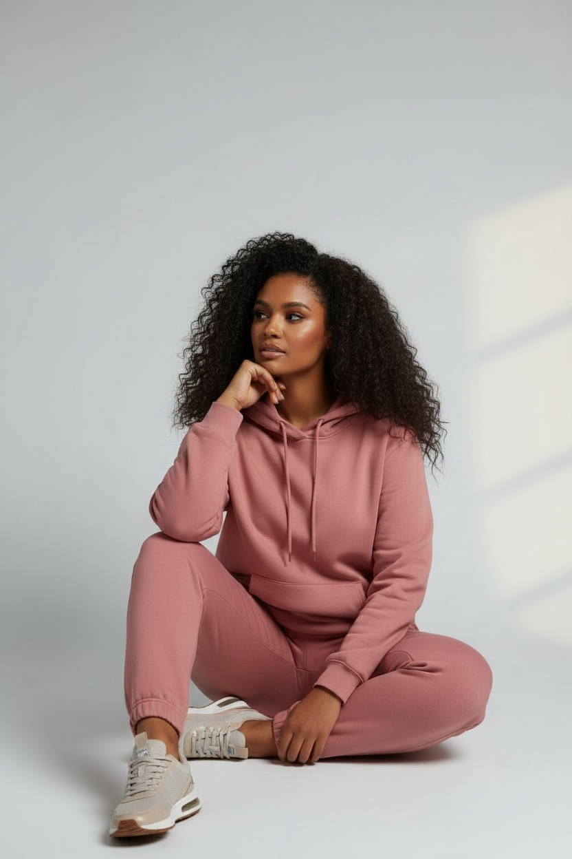 Comfy Club Jogger Set-Pink