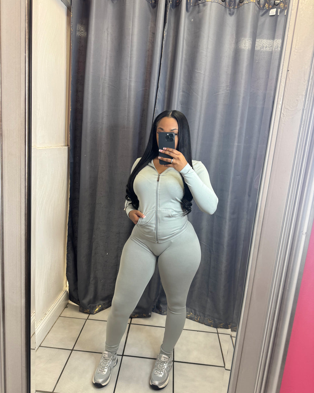 Lounge Set-Silver Gray