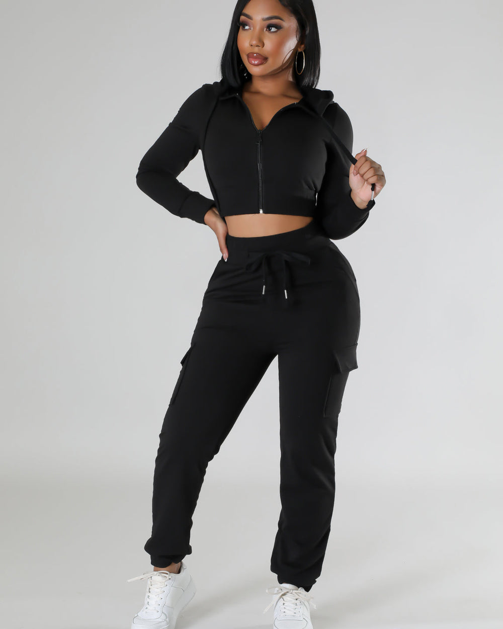 Daily Routine Jogger Set-Black
