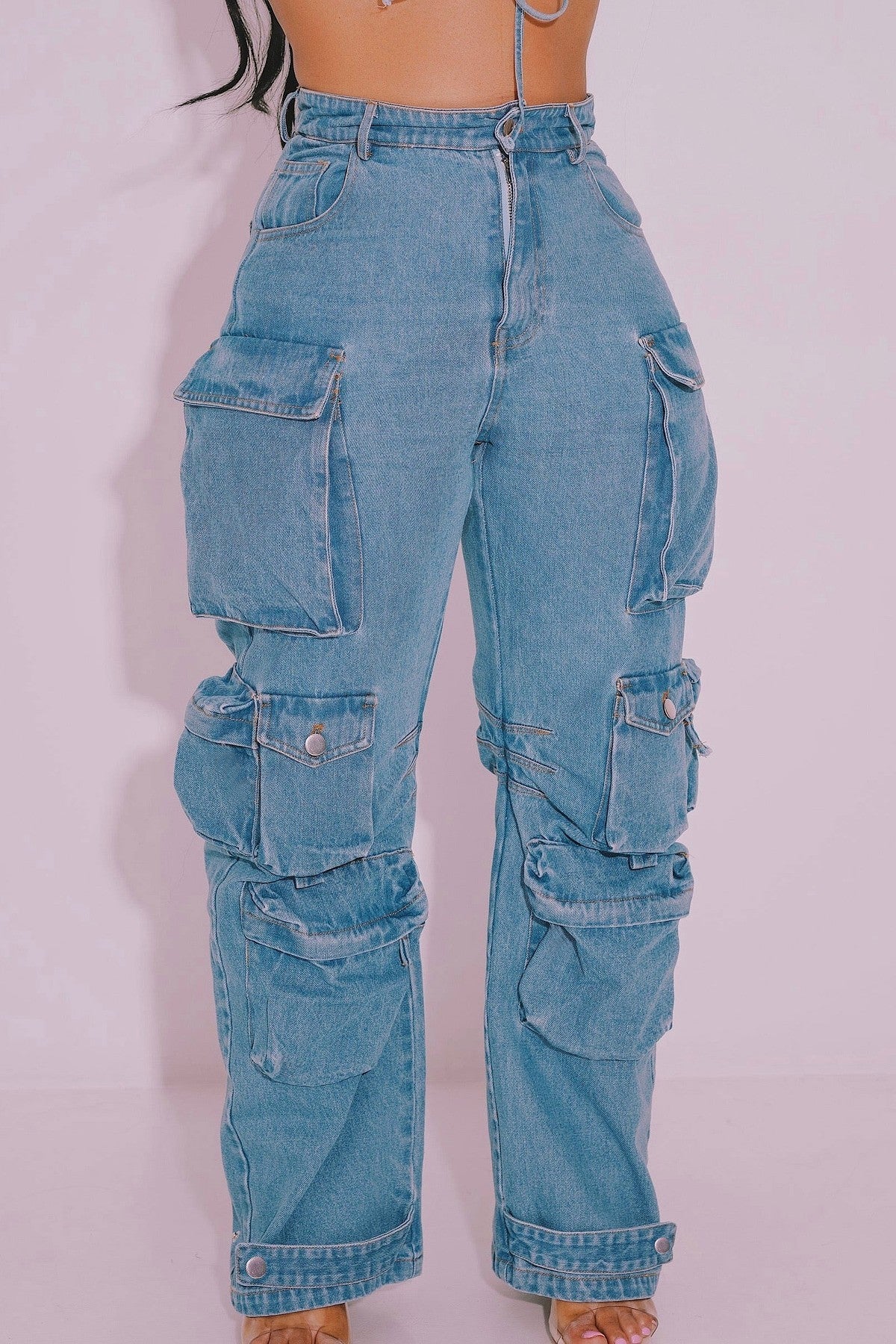 Fly Girl Utility Cargo Jeans