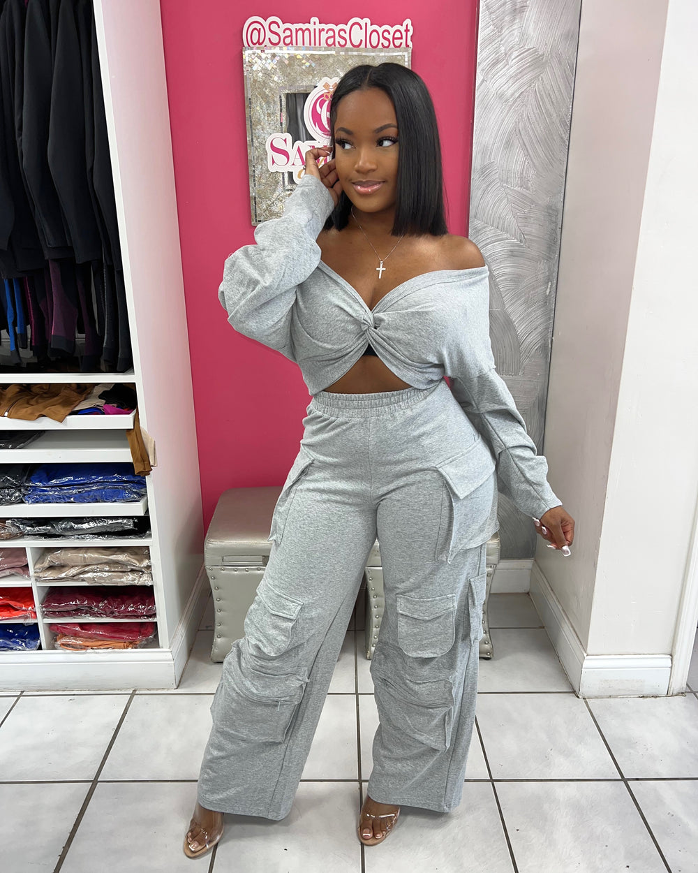 Bad Chic Cargo Pants Set