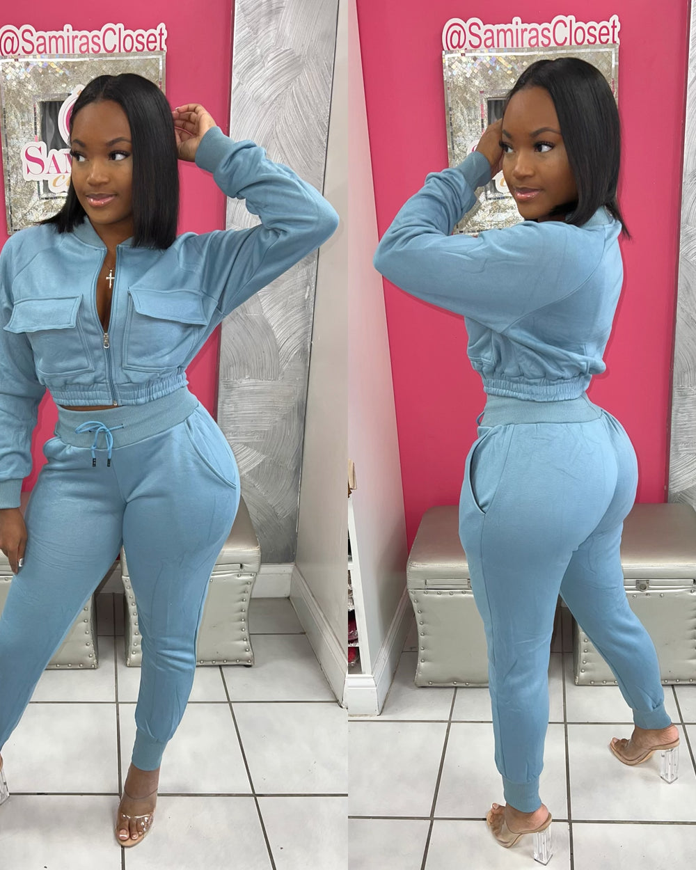 On The Go Jogger Set-Teal