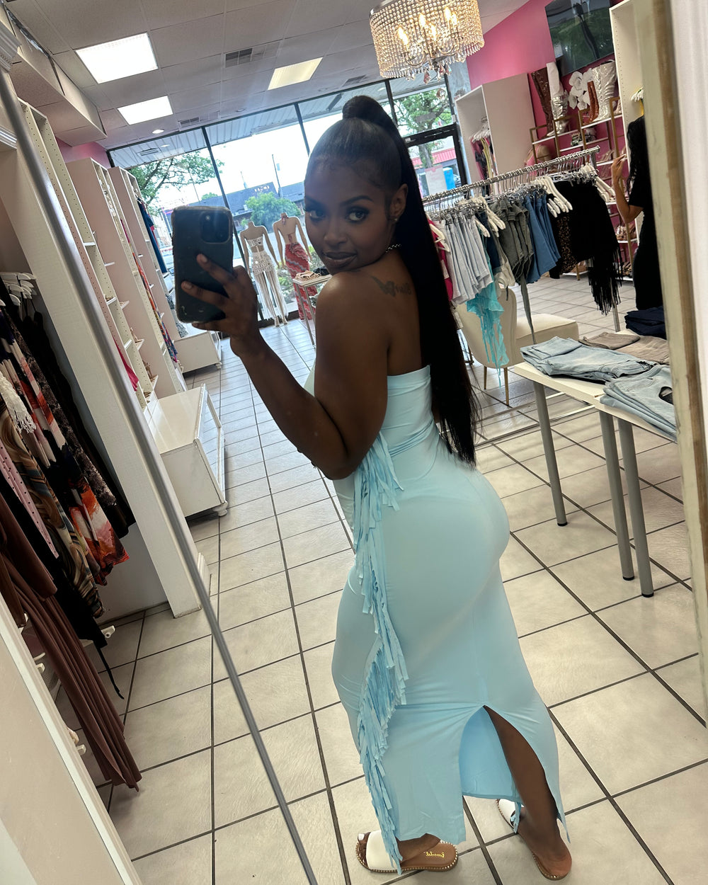 Fringe Energy Maxi Dress