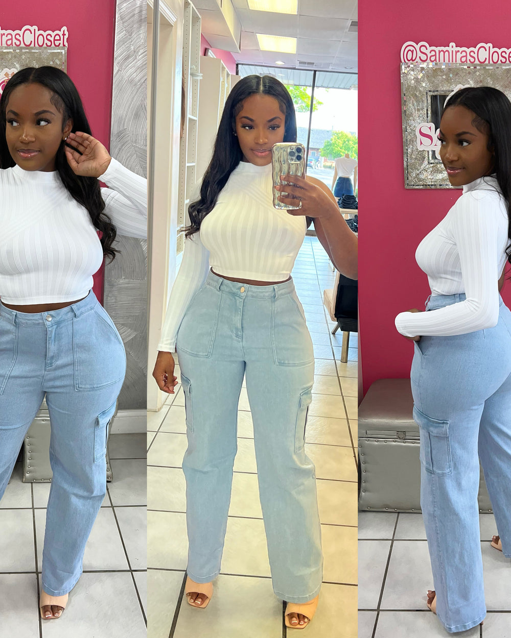 No Boys Allowed Cargo Denim