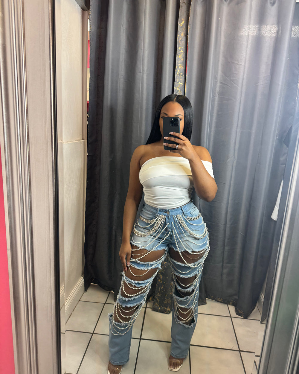 Mina Off Shoulder Top-White