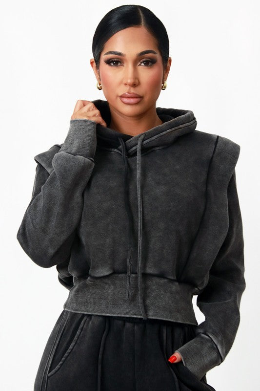 Major Moves Sculpted Jogger Set-Black