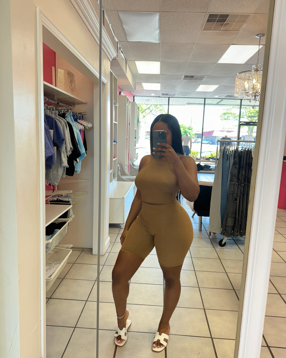 Chill Day Biker Set-Brown