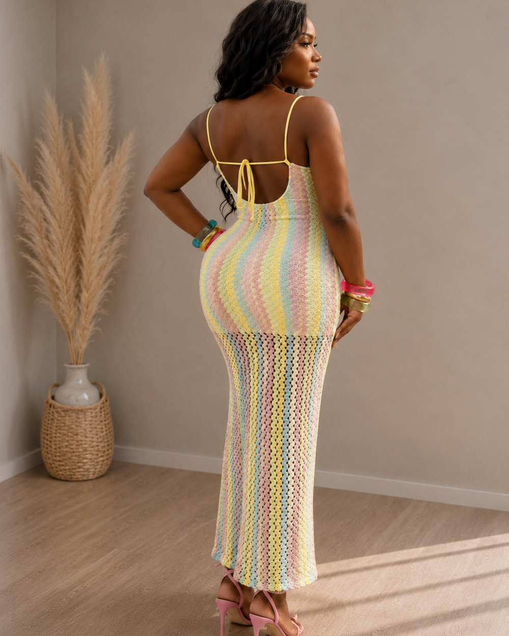 Cotton Candy Crochet Maxi-pastel