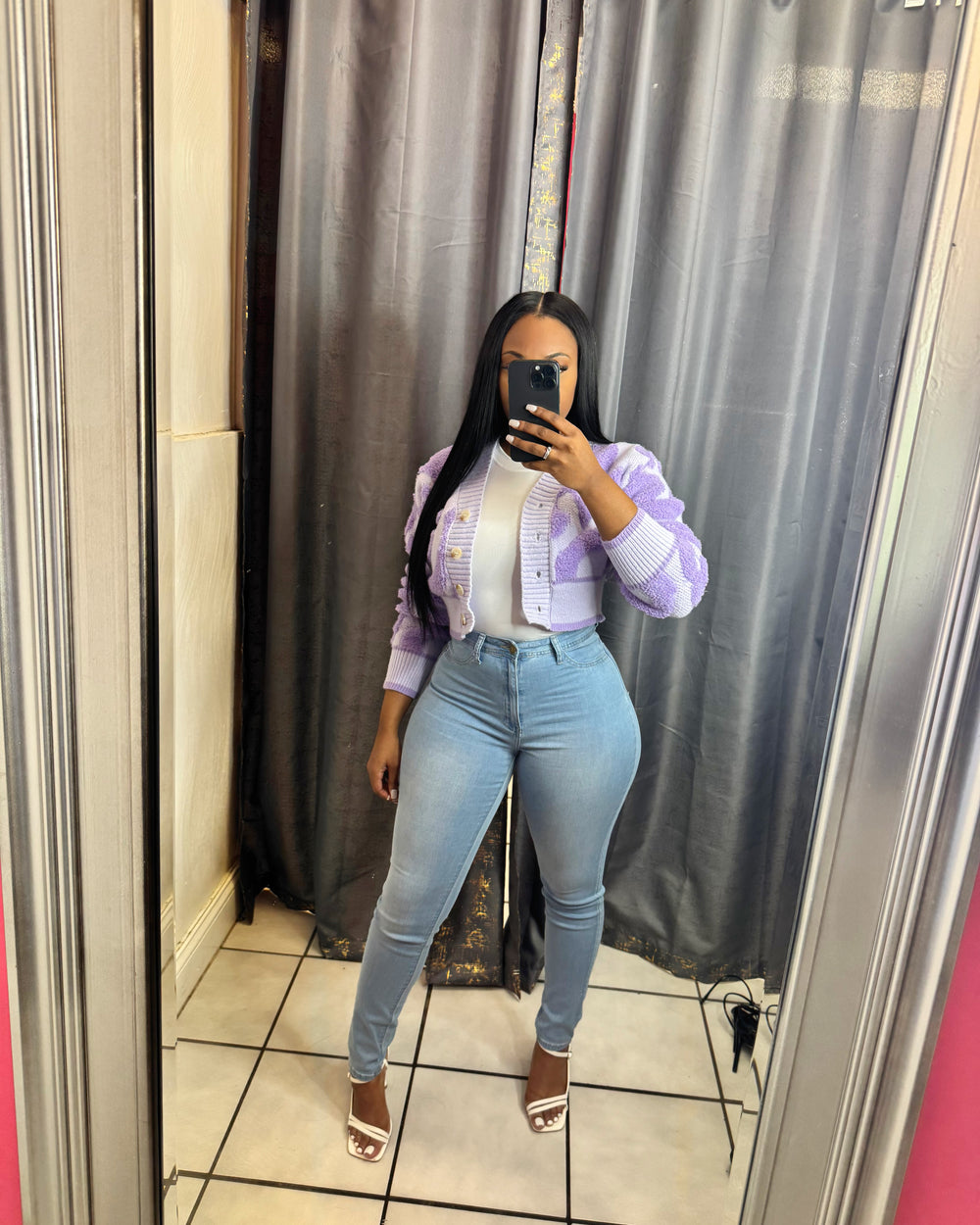 Out Of Love Crop Sweater-Lavender