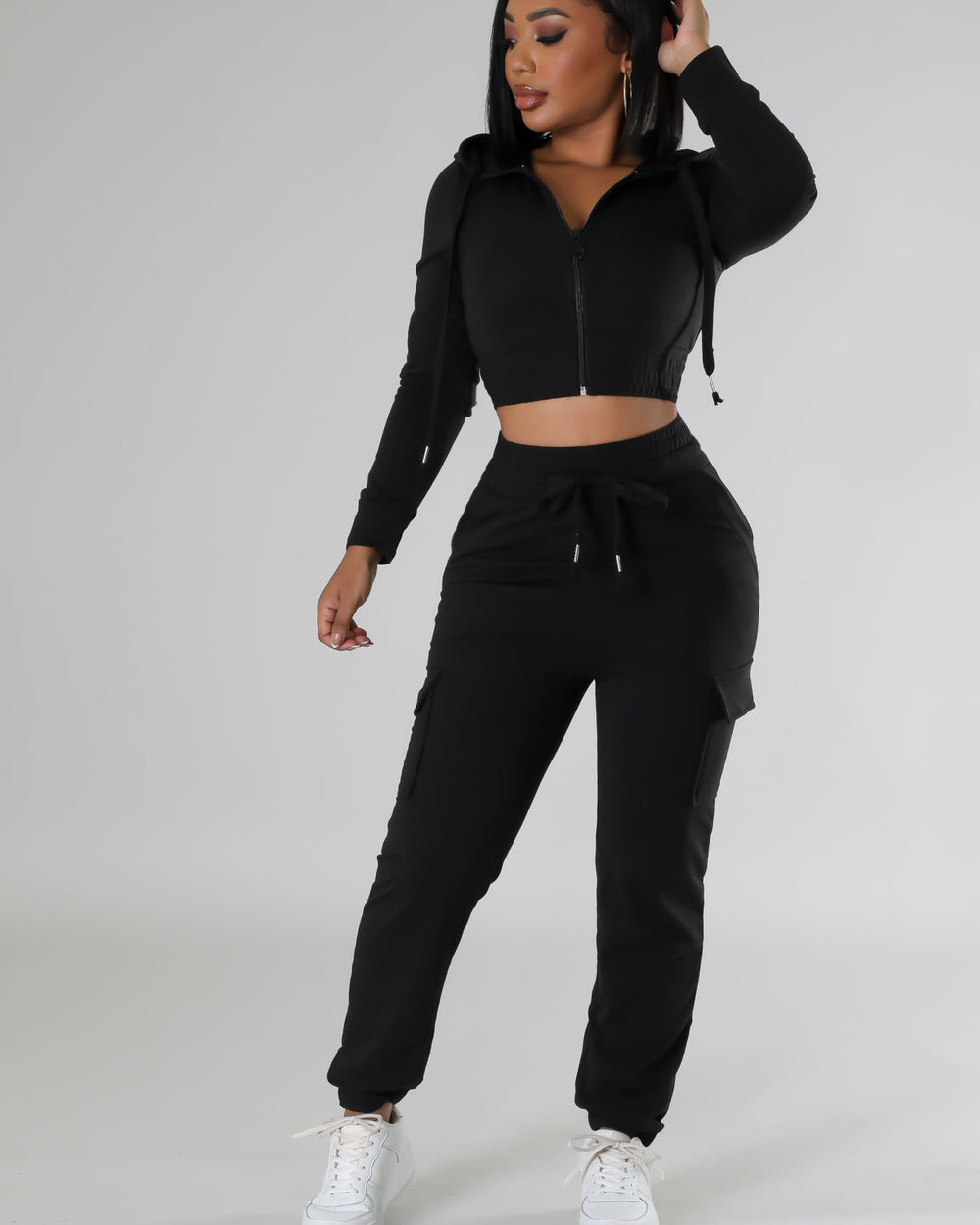 Daily Routine Jogger Set-Black