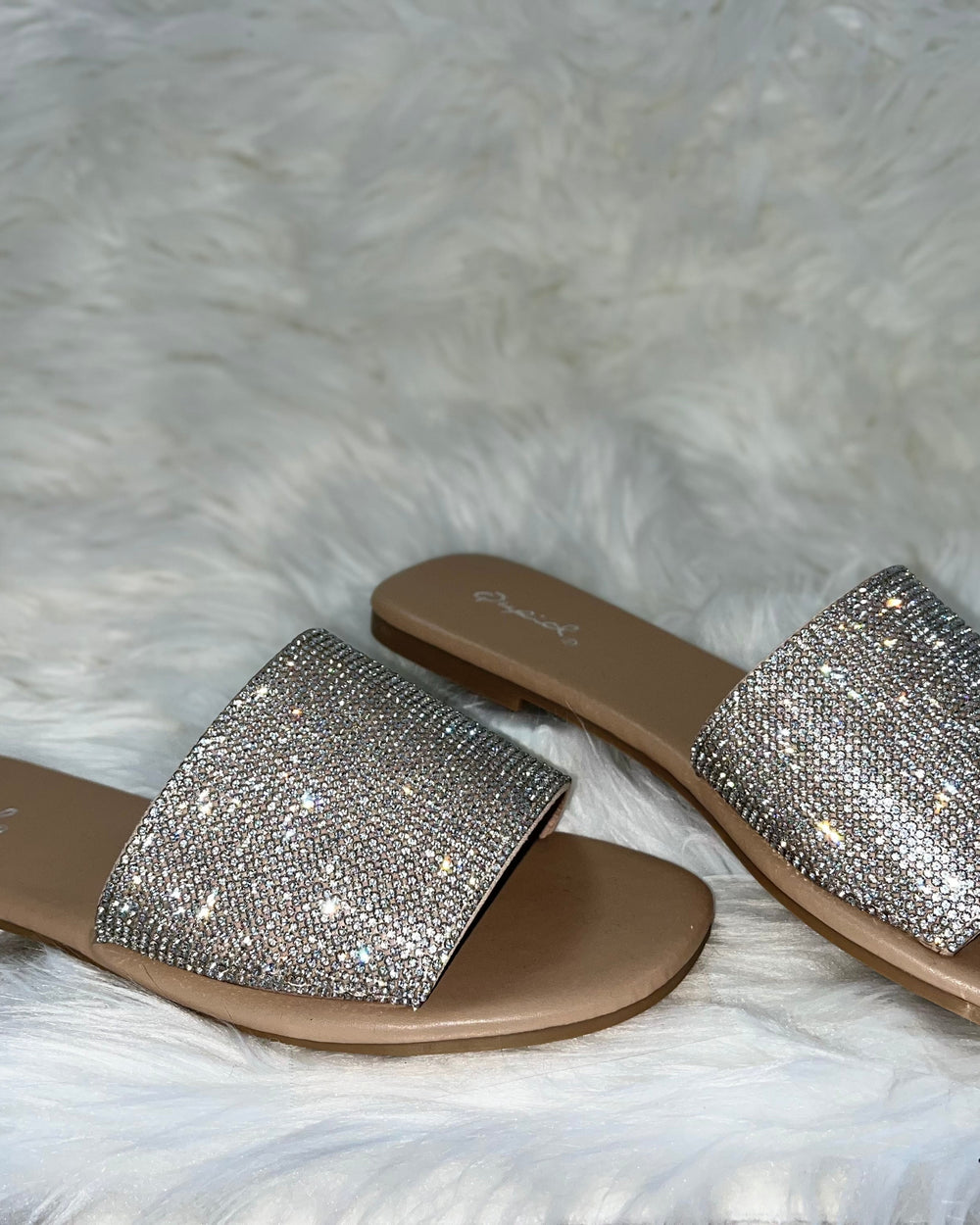 Lenny Rhinestone Slides