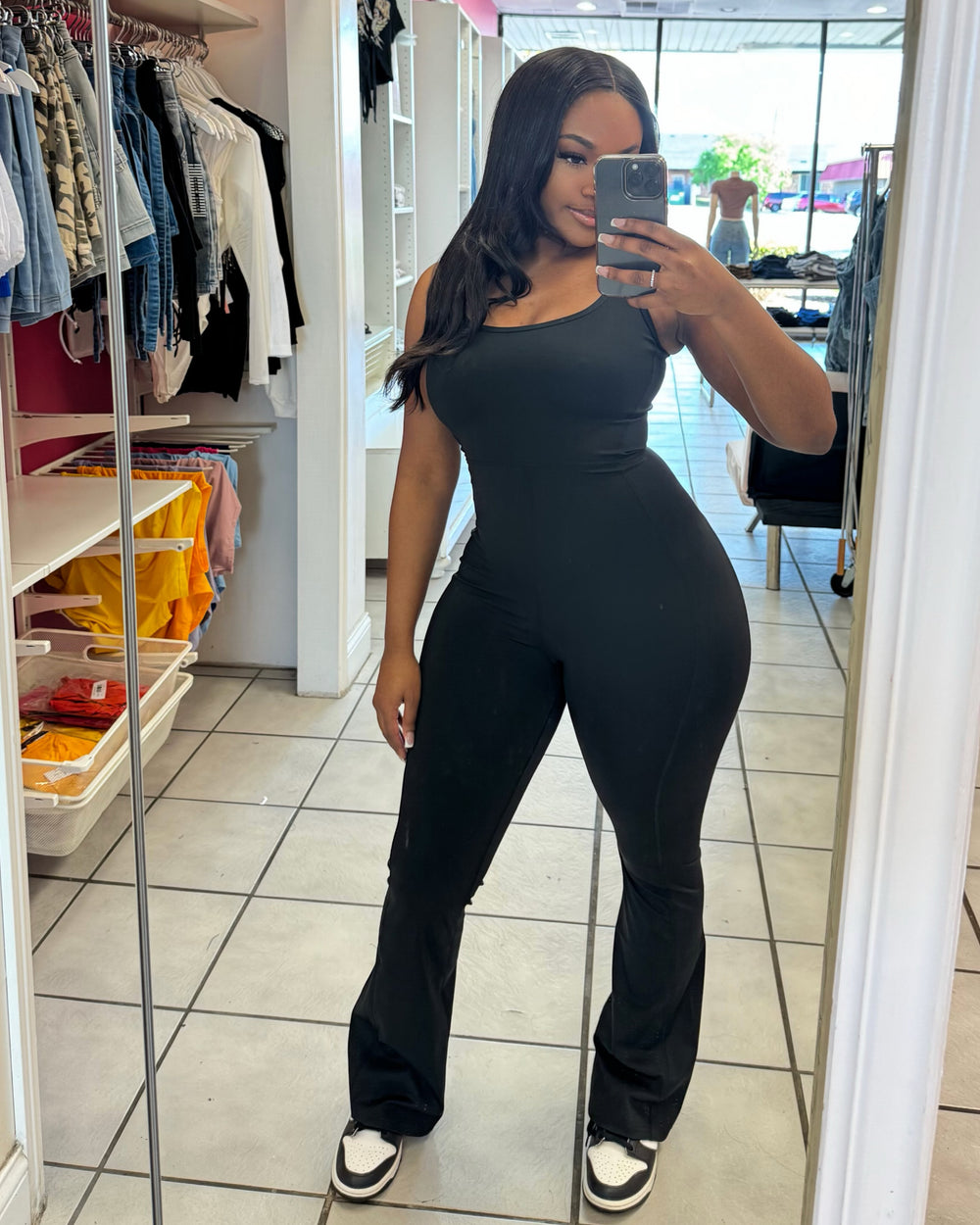 Andrea Snatched Jumpsuit-Black