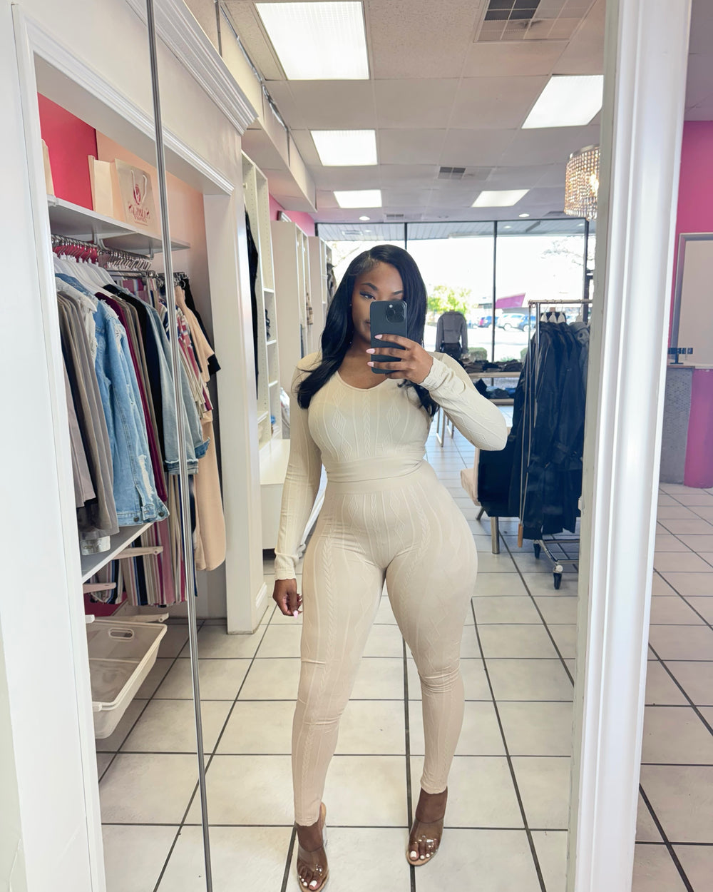 Jet Lag Lounge Set-Khaki