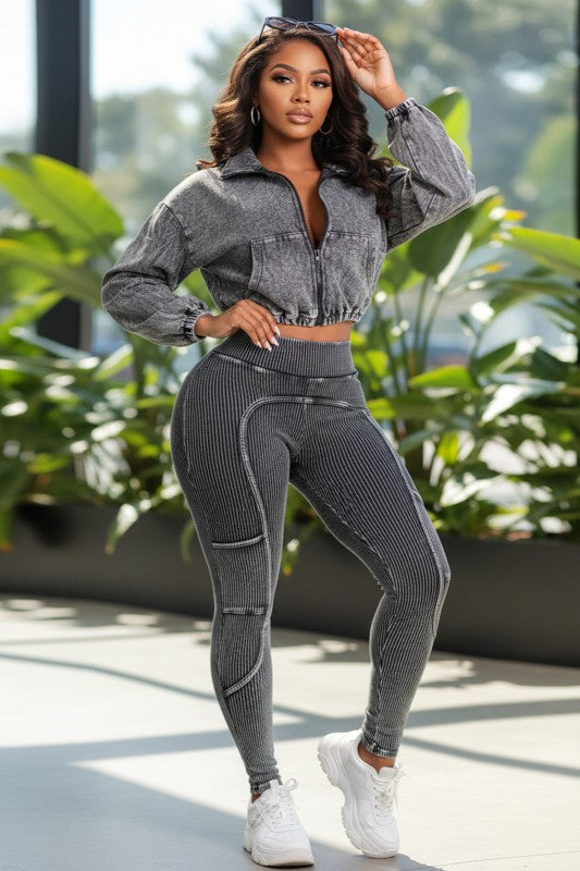 Bombshell Lounge set-Black