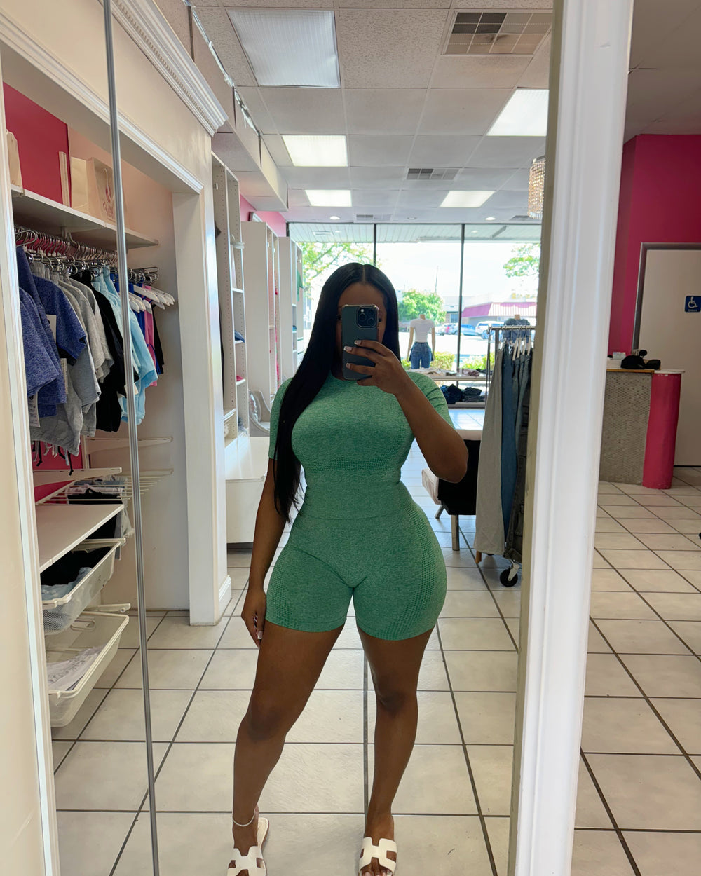 Airport Flow Biker Set-Green