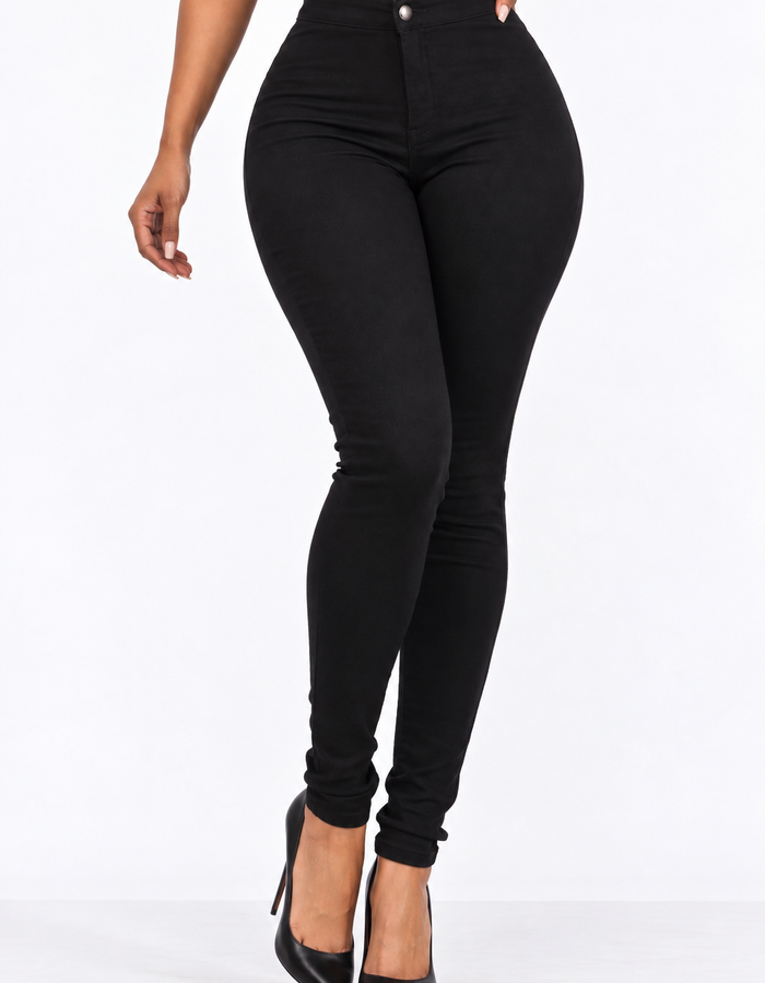 Snatched Extra Stretch Denim-Black