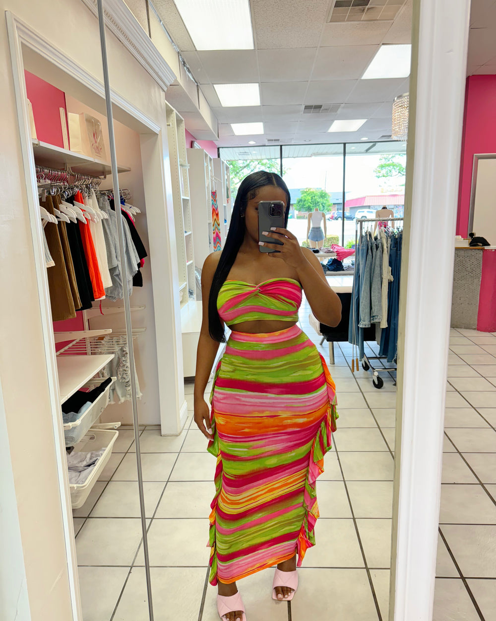 Hot Girl Summer Maxi Skirt Set