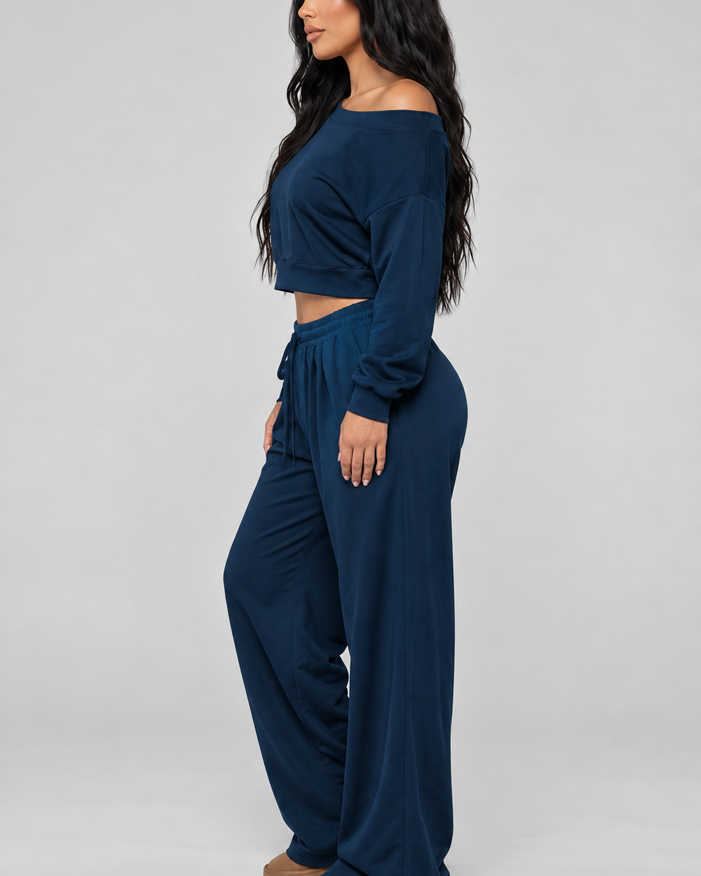 Slouch & Chic Lounge Set-Deep Navy