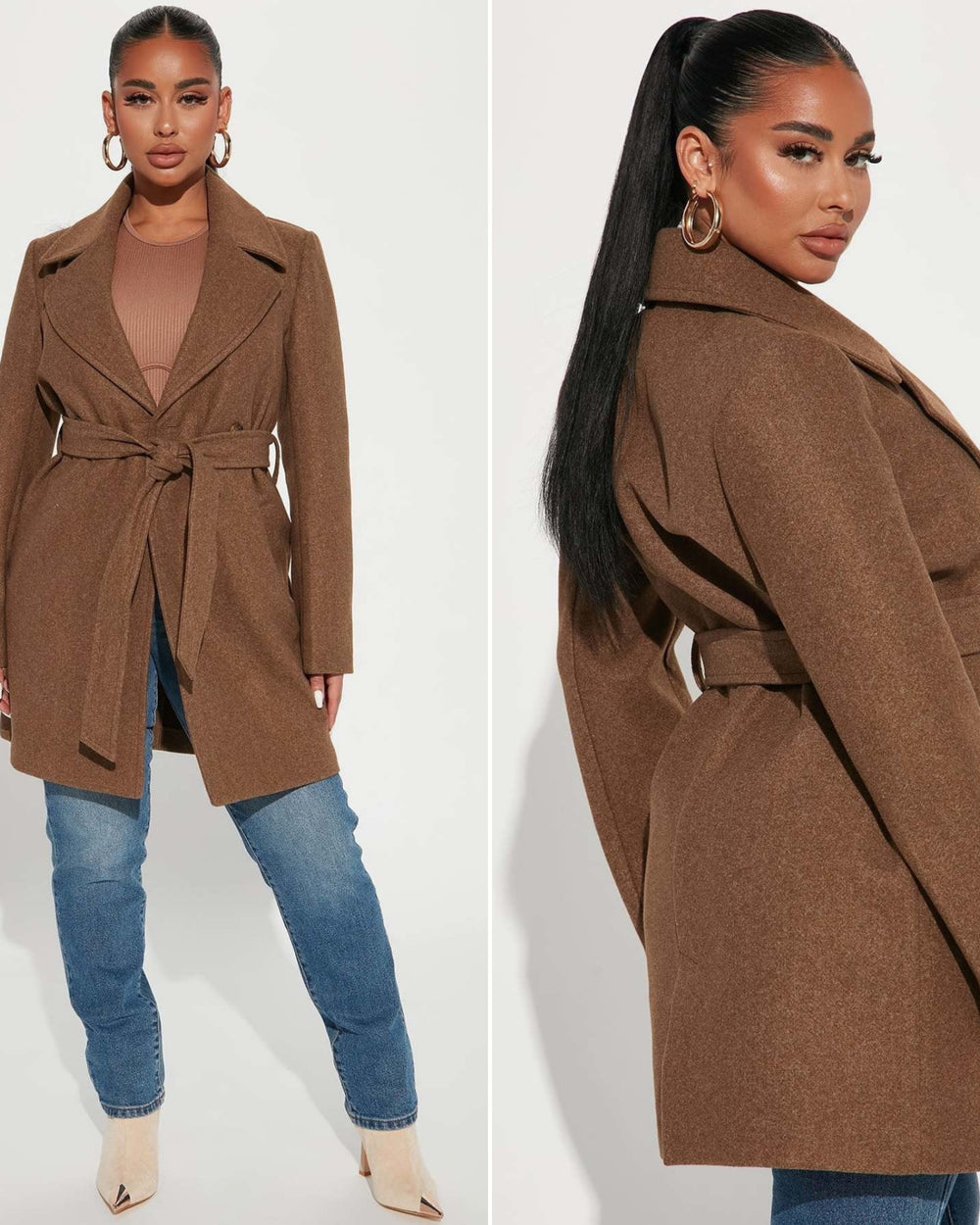 Amber Trench Coat-Camel