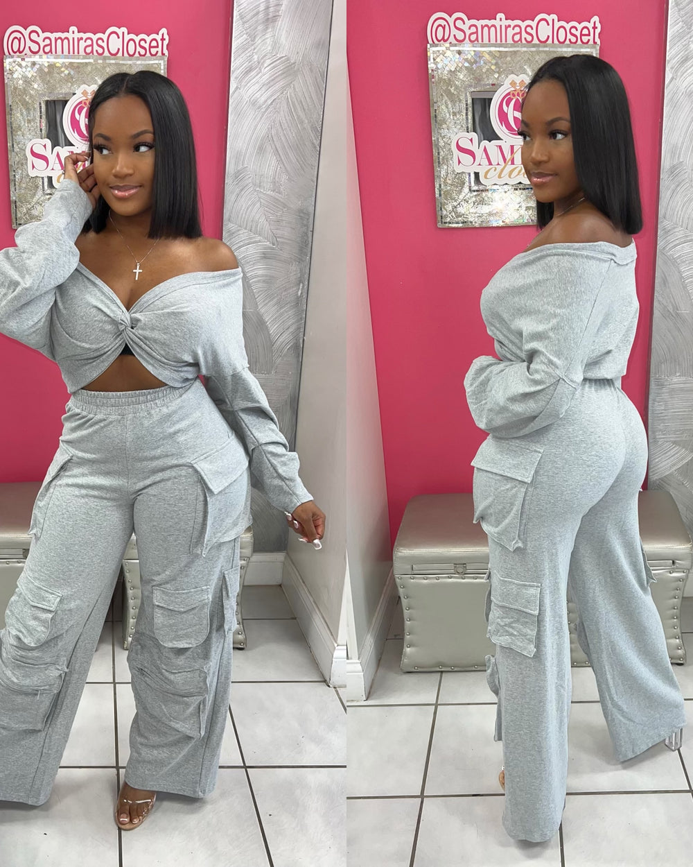 Bad Chic Cargo Pants Set