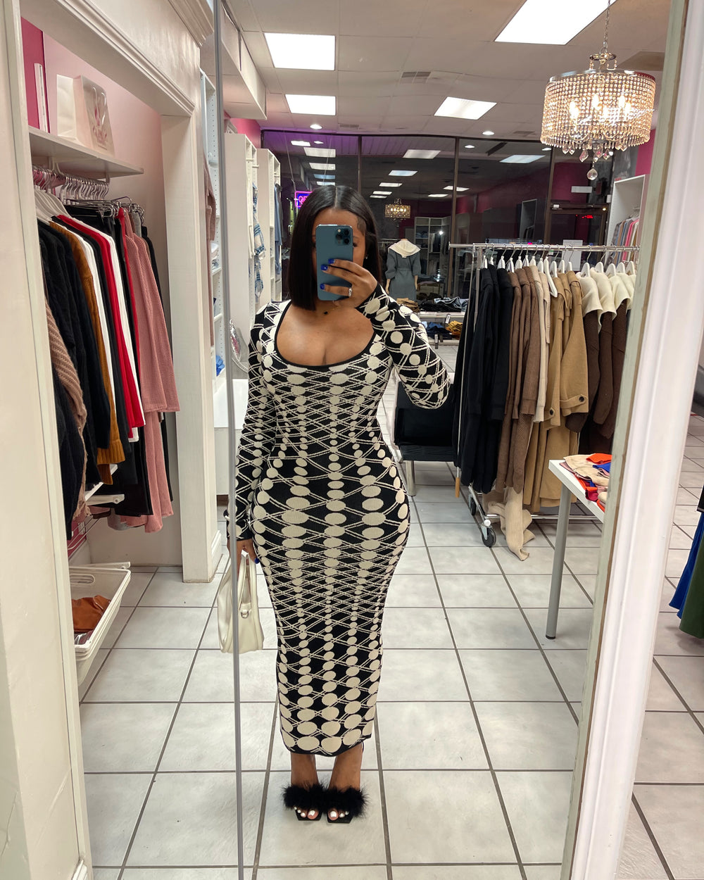 Body Illusion Midi Dress