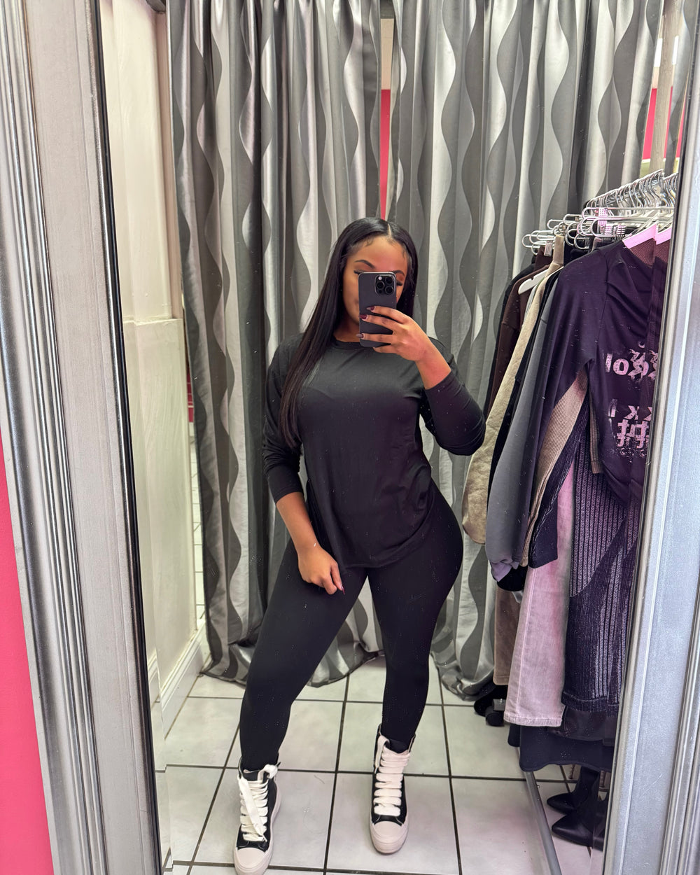 Under Pressure Legging Set-Black