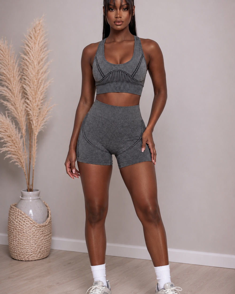 Pretty In Motion Active Set-Grey