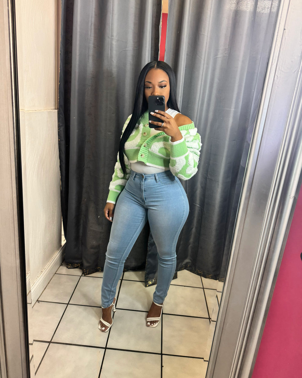 Out Of Love Crop Sweater-Sage