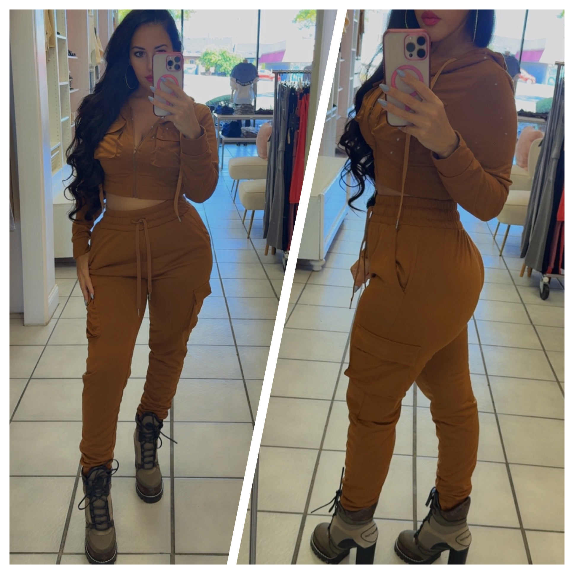 Daily Routine Jogger Set-Mocha
