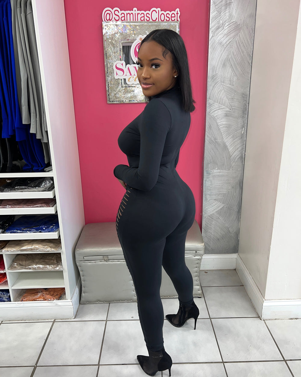 Riley Ripped Jumpsuit Long sleeve