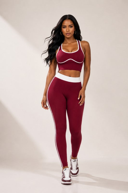Power Play Active Set-Burgundy