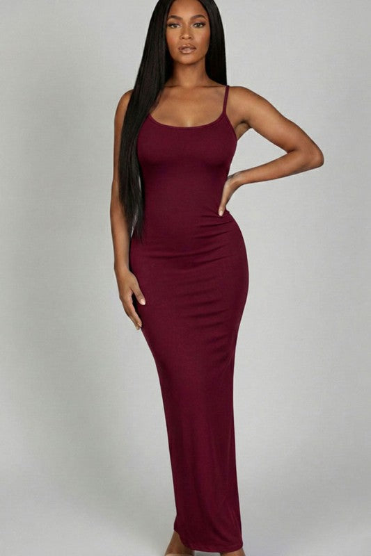 Snatched & Simple Maxi-plum
