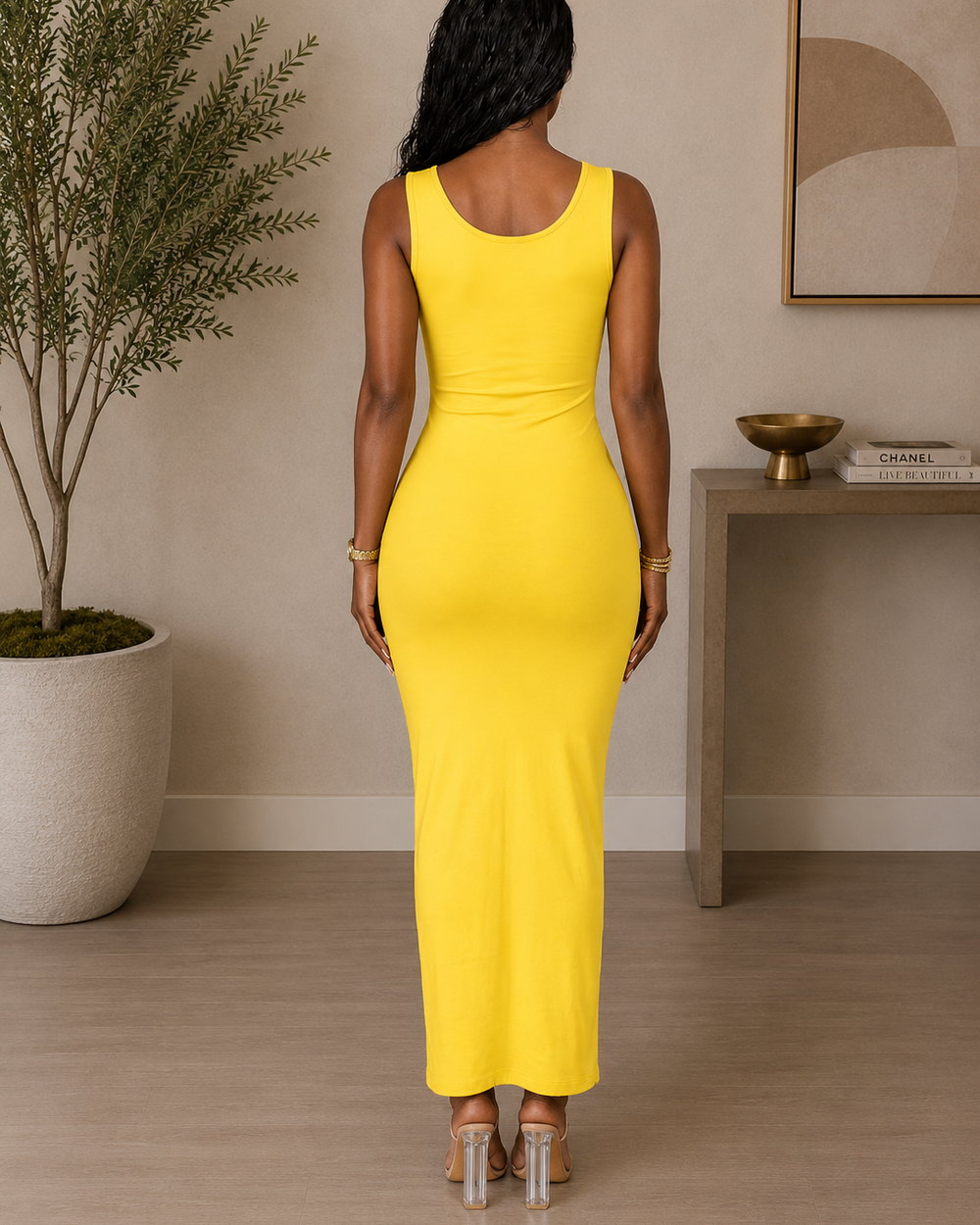 The Essence Maxi Dress-Yellow