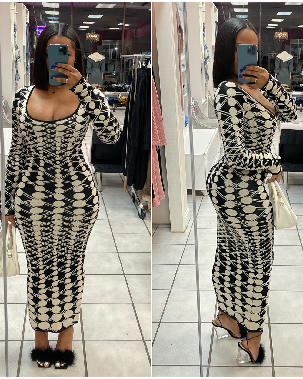 Body Illusion Midi Dress