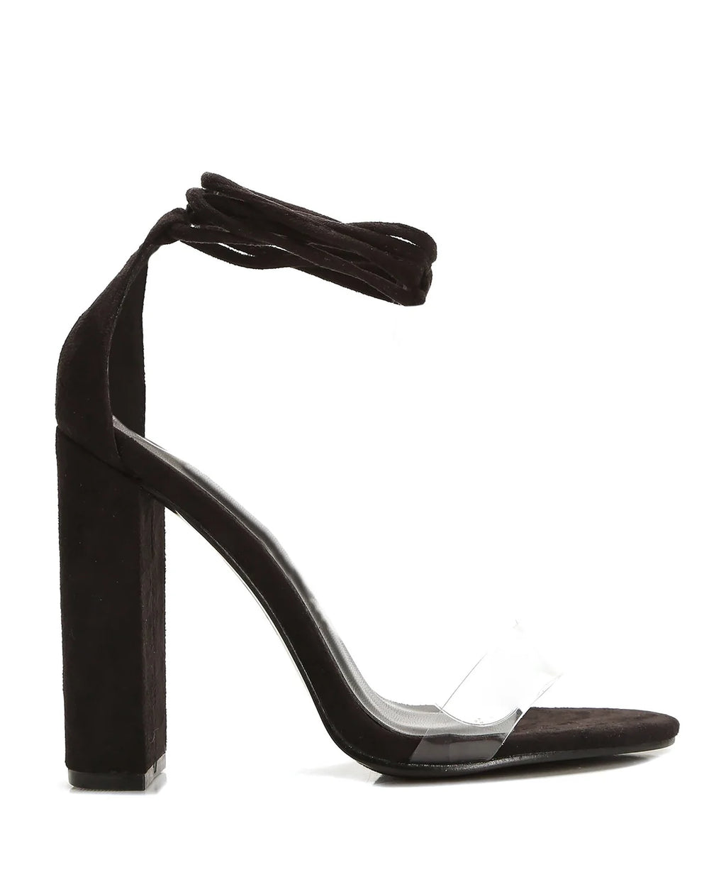Addison Lace Up Heels - Black