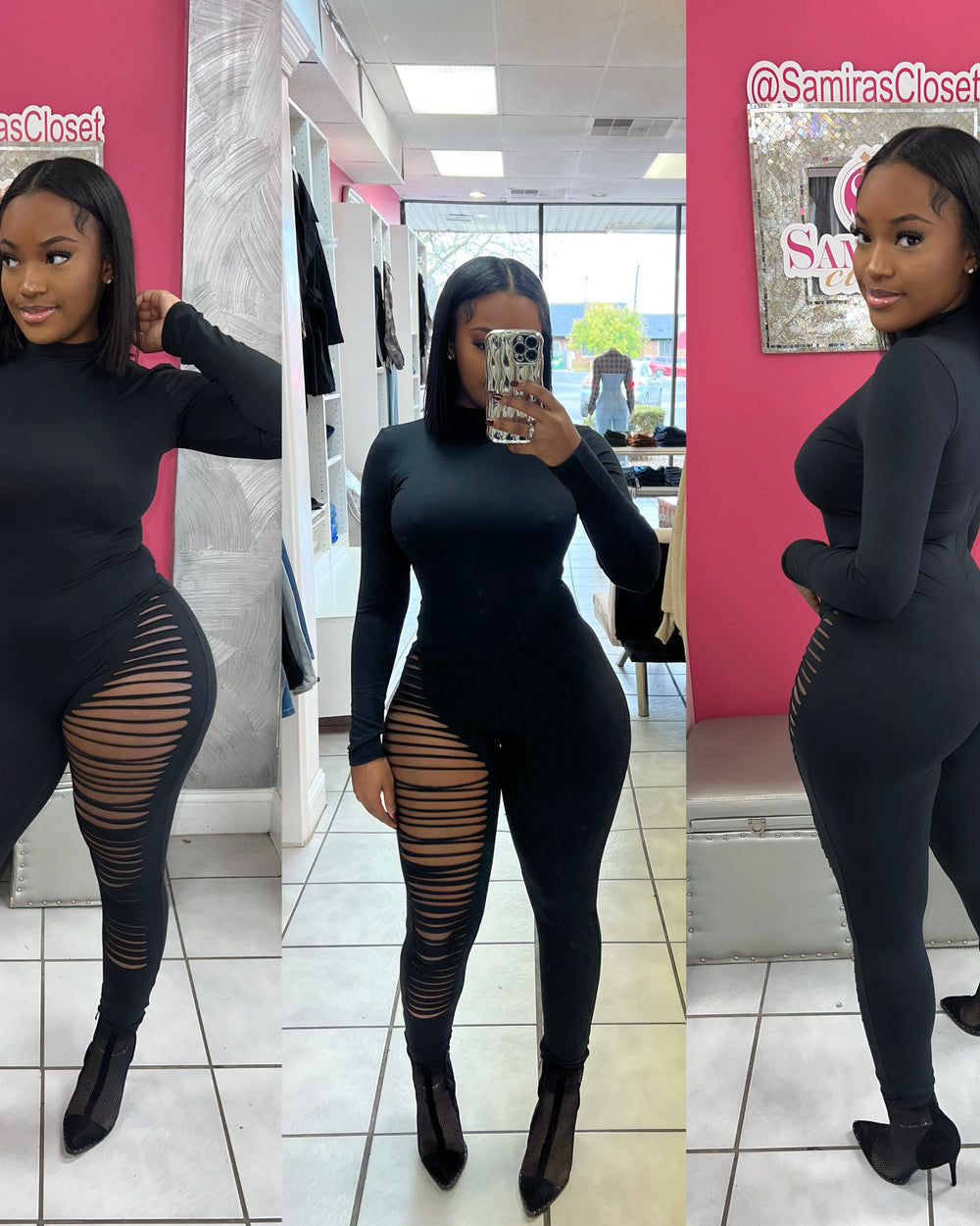 Riley Ripped Jumpsuit Long sleeve