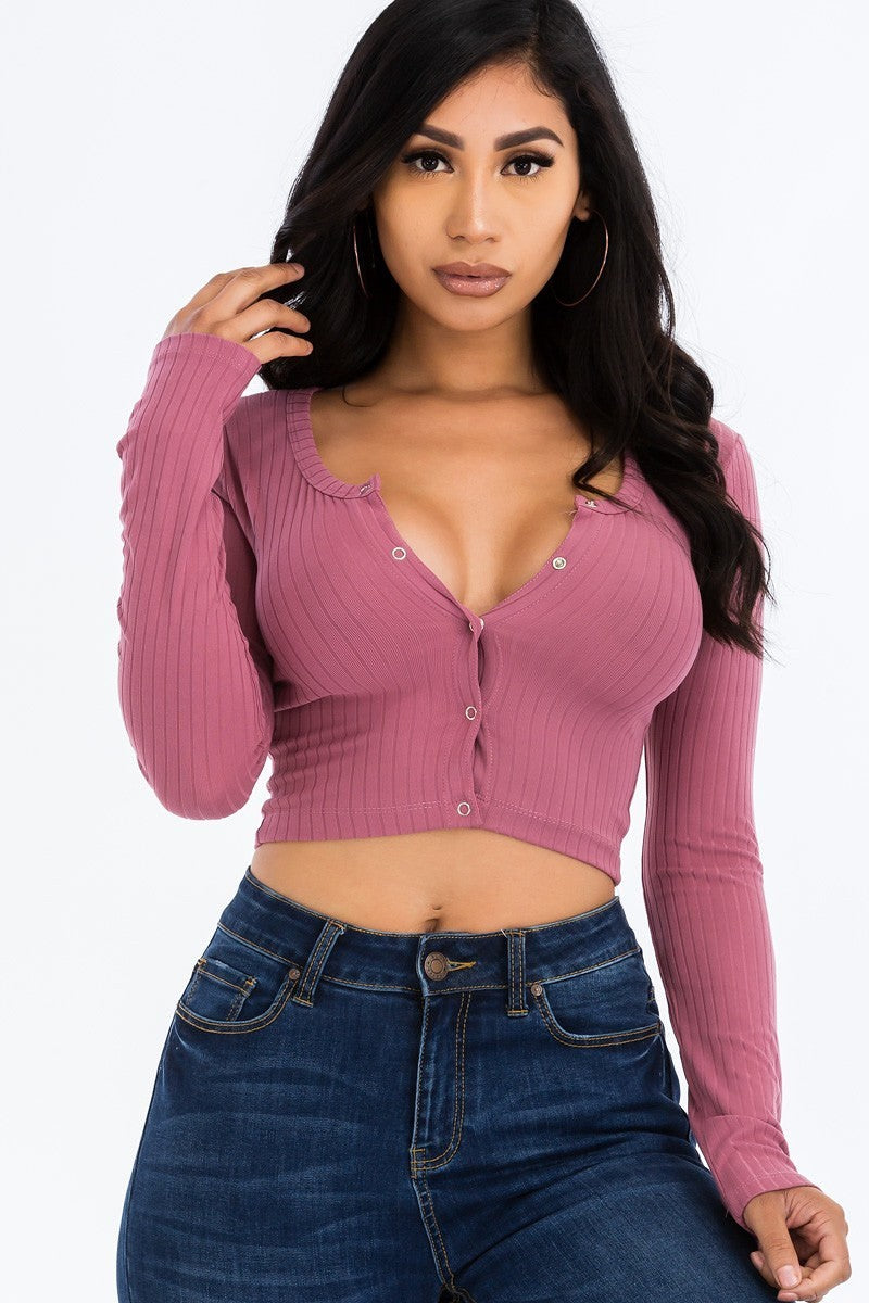 Modern Day Top-Dark Mauve