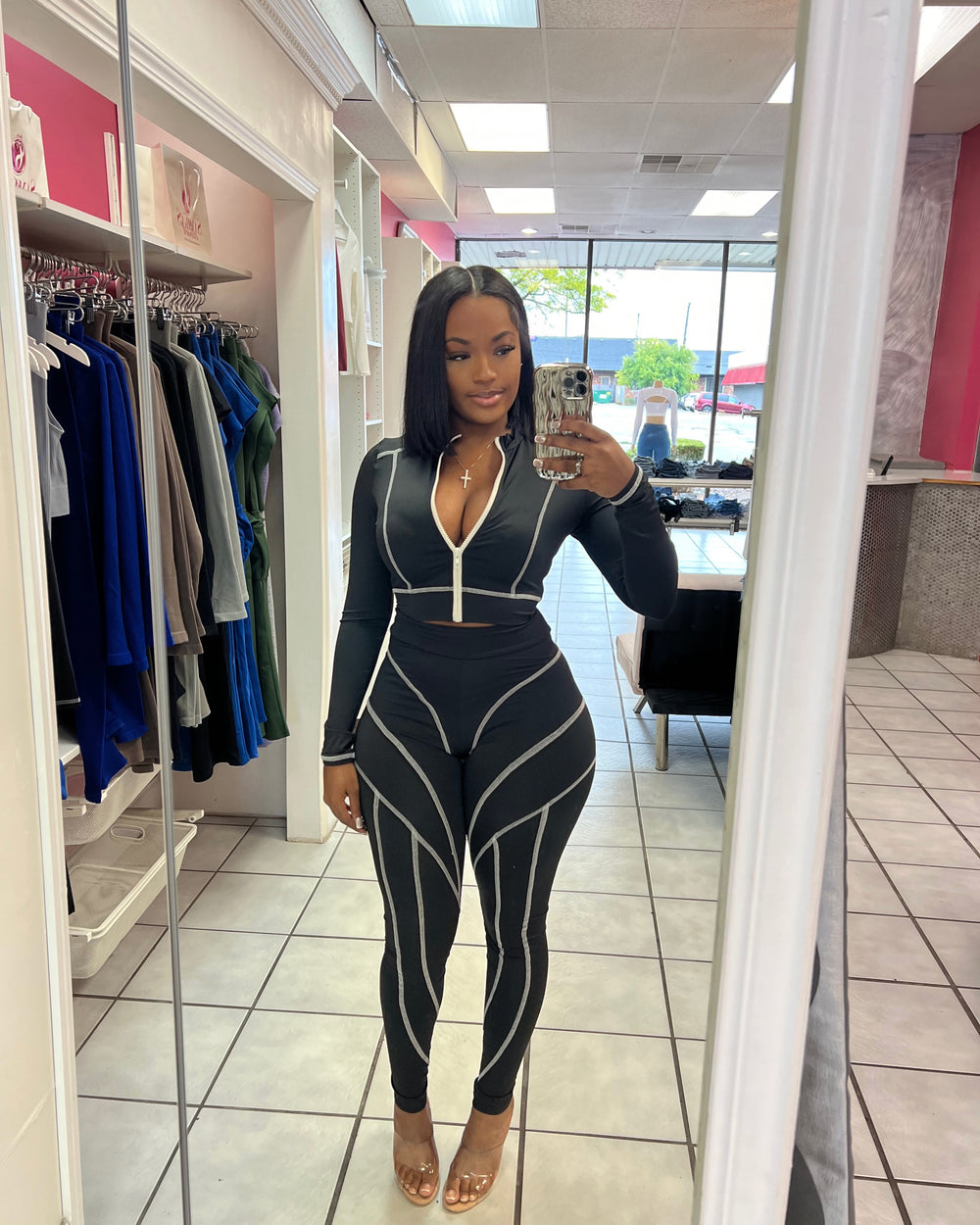 No Drama Active Set-Black/White